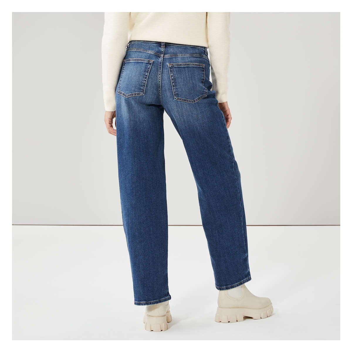 [ ] Super Wide Leg Fit Dark Blue Jeans ★大人気★ Wide Leg Jean in Dark Wash from Joe Fresh